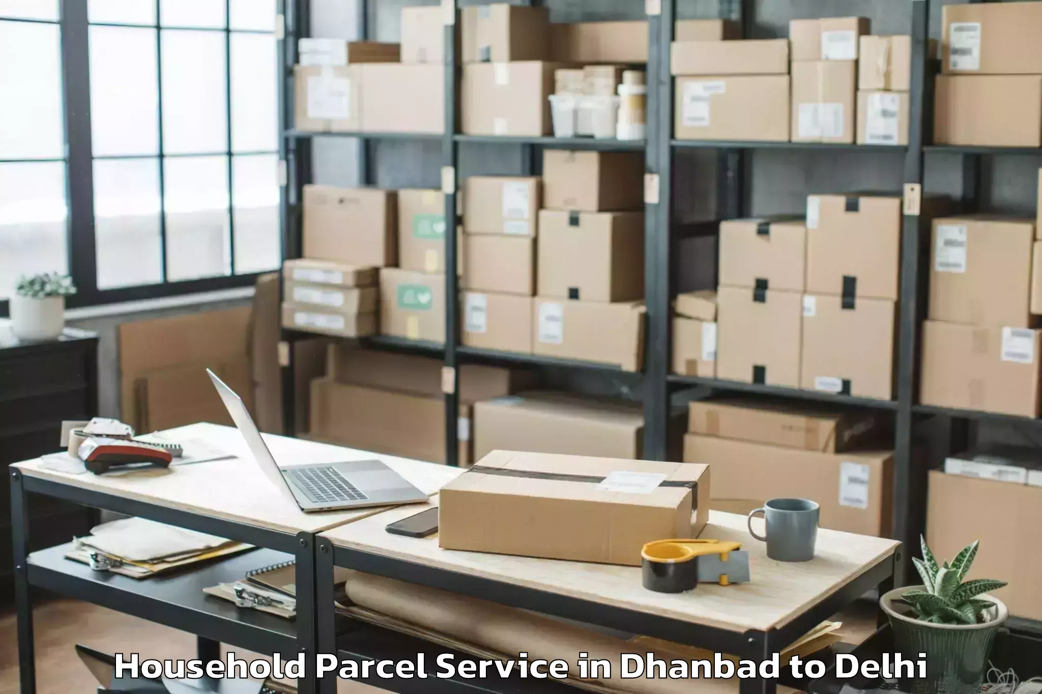 Trusted Dhanbad to Pacific Mall Household Parcel